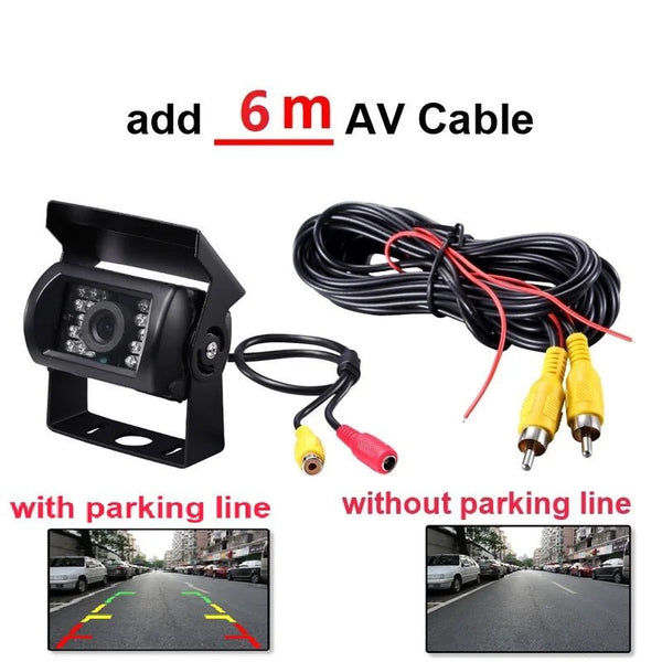Waterproof 4 Pin AV Port Reverse Backup Camera With IR Night Vision For Trucks - stepyours.com