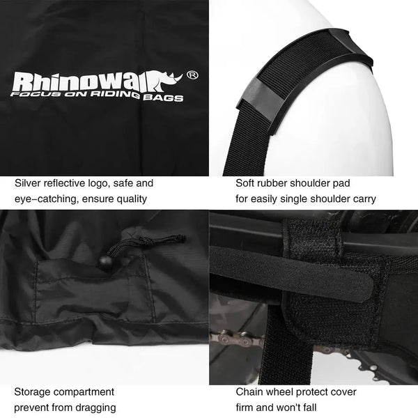 Rhinowalk 2023 Mountain Bike Carry Bag for 26-27.5 Inch Portable Cycling Bike MTB 700C Travel Bycicle Accessories Outdoor Sport