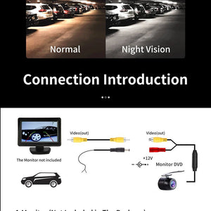 Hippcron 8 LED Night Vision Car Rear View Camera CCD Waterproof HD Video - stepyours.com