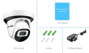 4MP WiFi IP Surveillance Camera With 2.8mm Lens Indoor Two Way Audio CamHi Cam - stepyours.com