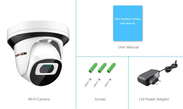 4MP WiFi IP Surveillance Camera With 2.8mm Lens Indoor Two Way Audio CamHi Cam - stepyours.com