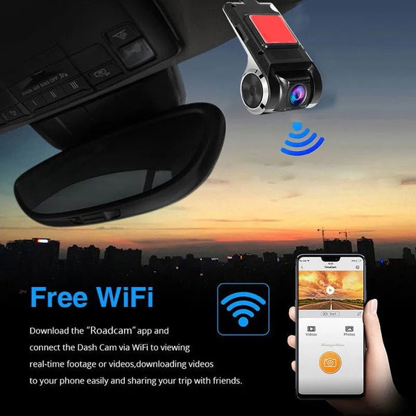 Car Dash Cam With WiFi 1080P 4K Night Vision ADAS USB DVR - stepyours.com