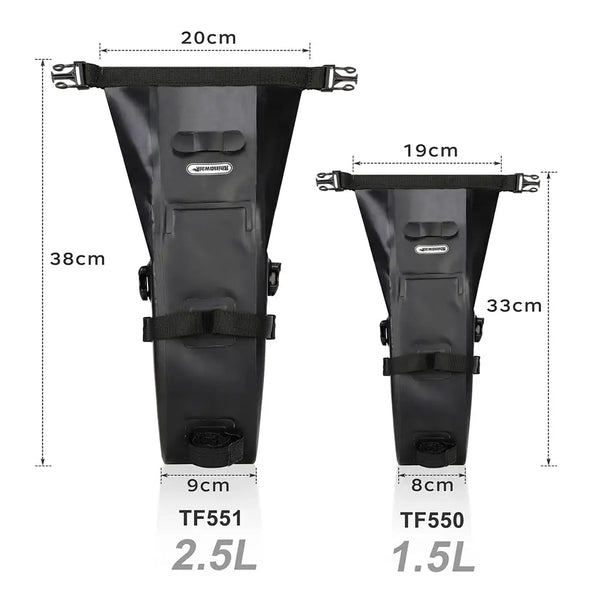 Rhinowalk Bicycle Saddle Bag 1.5L 2.5L Full Waterproof Cycling Seat Bag MTB Road Repair Tools Bag Bike Tail Pack Accessories