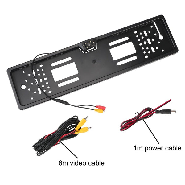 12V Car Rear View Camera 4 And 8 LED License Plate Holder Parking Sensor - stepyours.com