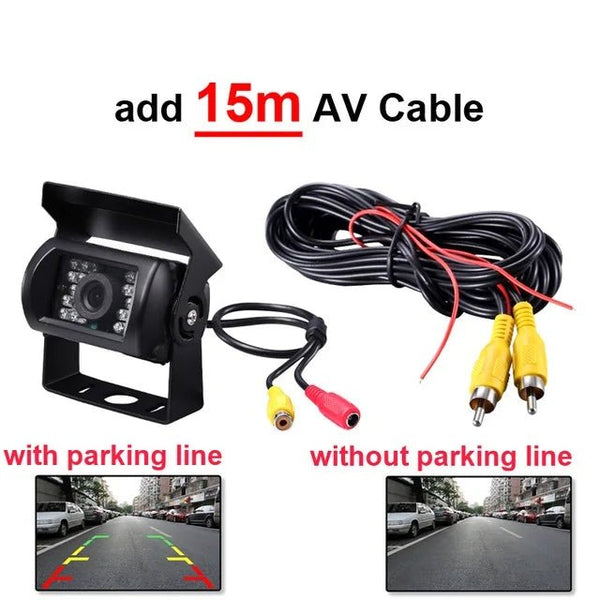 Waterproof 4 Pin AV Port Reverse Backup Camera With IR Night Vision For Trucks - stepyours.com