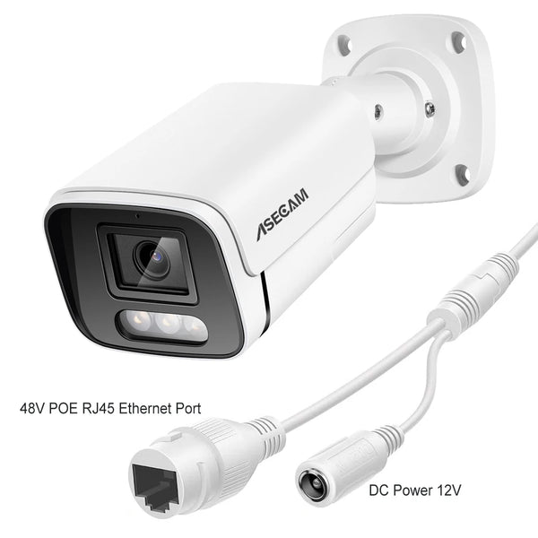 8MP 4K IP Camera Outdoor PoE H265 Security Bullet - Color Night Vision by stepyours.com