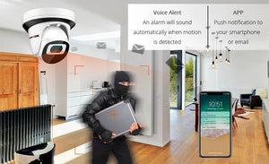 4MP WiFi IP Surveillance Camera With 2.8mm Lens Indoor Two Way Audio CamHi Cam - stepyours.com