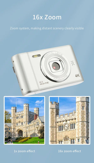 4K Digital Camera Travel Selfie Camera 36MP 1080p 2.4in Screen Optical Zoom - stepyours.com