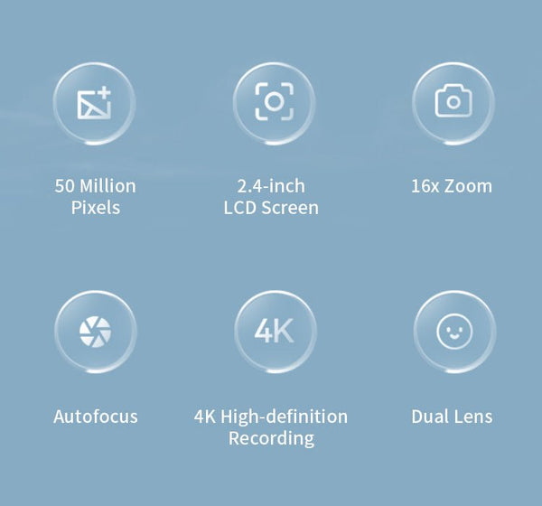 4K Digital Camera Travel Selfie Camera 36MP 1080p 2.4in Screen Optical Zoom - stepyours.com
