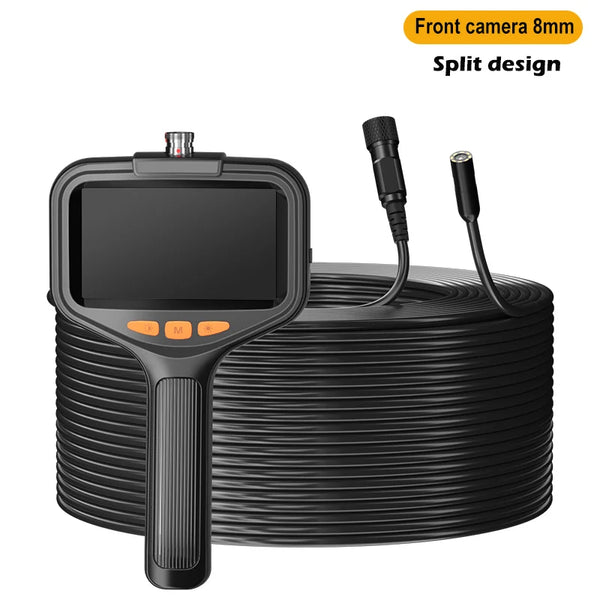 Four Point Three Inch Industrial Endoscope Camera 1080P HD 50m Rigid Cable - stepyours.com