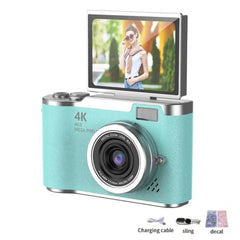 Amorus 1080P Selfie Camera With 180 Degree Flip Screen Beauty Filters 48MP - stepyours.com