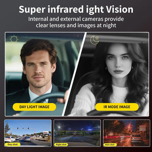 3 Channel Car Dash Camera 1080P Front Rear Cabin Night Vision - stepyours.com