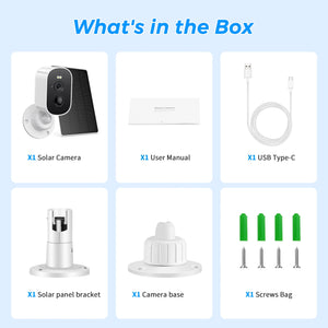 1080P Solar Outdoor WiFi Camera - PIR Motion Alarm and Cloud Storage.add Hooks - stepyours.com