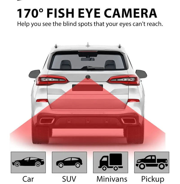 Car Rear View Camera AHD 1080P 170 Degree Wide Angle Night Vision - stepyours.com