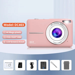 HD 1080P Kids Beginner Camera LCD 16X Zoom Compact Rechargeable - stepyours.com
