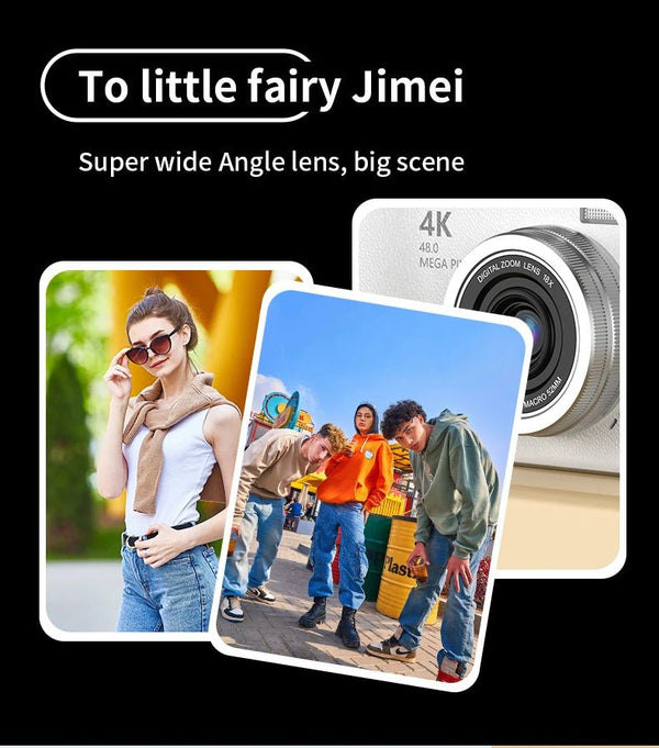 4K 48MP Digital Camera Camcorder For Kids Beginners With 2.4 Inch Screen - stepyours.com