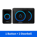 Meian Smart Home Doorbell Wireless Security Doorbell IP65 Waterproof Outdoor Door Bell 60 Songs 5 Volume Adjustable Chime Kit by stepyours.com