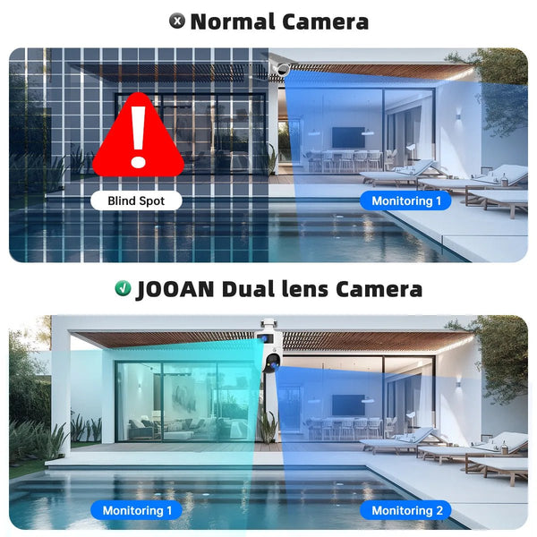 4K PTZ Outdoor IP Camera Dual Lens Auto Tracking Color Night Vision 5G WiFi - stepyours.com