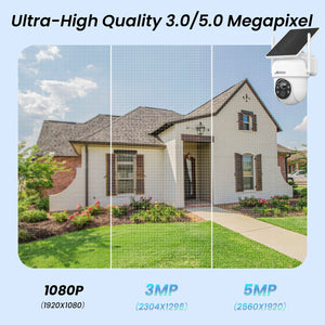 ANRAN Solar Camera Q4 3MP 5MP Outdoor Wireless Battery Security With Solar Power - stepyours.com