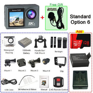 Adventure Ready Action Camera 5K 4K60FPS Dual IPS Touch LCD Waterproof 30M - stepyours.com