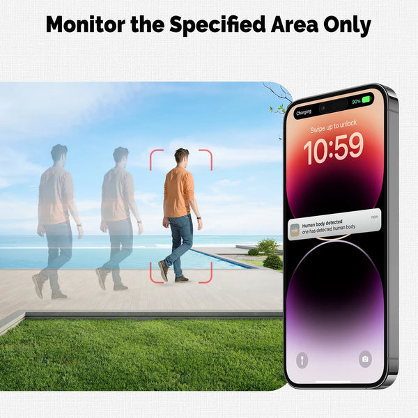 MOES Solar Powered WiFi Security Camera 4MP IP65 Waterproof Alexa Google Home - stepyours.com