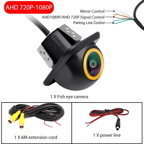 Car Front Rear Side View Camera 170 Degree Fisheye Night Vision Waterproof - stepyours.com