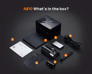 70mai 4K Dash Cam A810 Front Rear Set With 4G LTE UP04 GPS ADAS DVR - stepyours.com