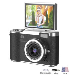 Amorus 1080P Selfie Camera With 180 Degree Flip Screen Beauty Filters 48MP - stepyours.com