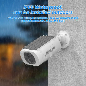 ANRAN 2K Solar Security Camera Wireless 2 4G WiFi Floodlight Color Night Vision - stepyours.com