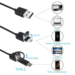 Wired Mini Endoscope Camera - 1080p Waterproof USB Type - C for Android and PC - stepyours.com