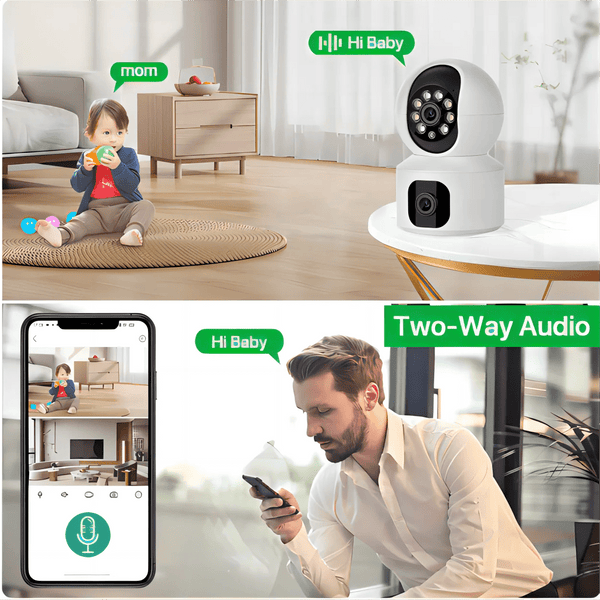 Tuya 8MP Dual Lens WiFi IP Camera - Color Night Vision With Auto Tracking - stepyours.com