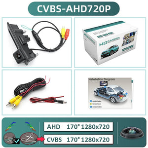 GreenYi 170 Degree 1080P AHD Vehicle Rear View Camera For VW Golf Passat Jetta - stepyours.com