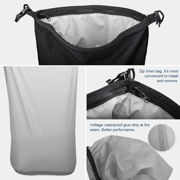 Rhinowalk Motorcycle Back Seat Bag 10/20/30L Waterproof Multifunctional Saddle Side Luggage Bag Cycling Backpack Universal