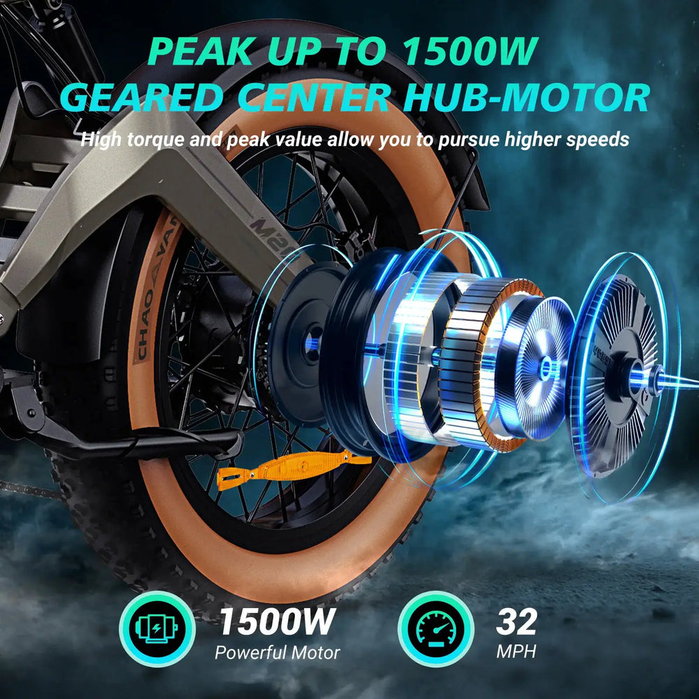 Dyu Electric Fat Tire Bike — product view 1