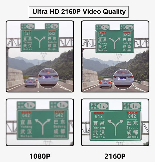 4K Dash Cam With GPS Dual Lens Night Vision 24 Hour Parking - stepyours.com