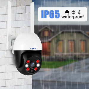KERUI Outdoor PTZ WiFi Security Camera - 8MP UHD Tuya AI Detection Hooks - stepyours.com