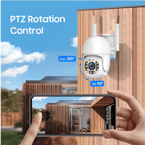 Tuya 4MP PTZ Outdoor WiFi Security Camera - IP66 Weatherproof and AI Alerts - stepyours.com