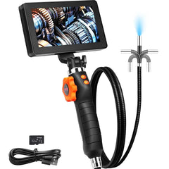 SucceBuy Articulate Borescope With Light - Two Way Articulation 5In Screen Hooks - stepyours.com