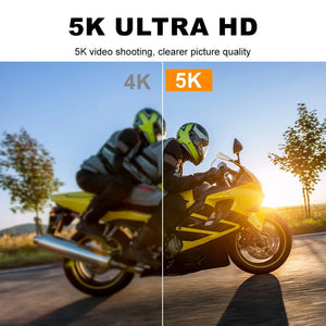 Ourlife 5K Action Camera 4K60FPS 2 Inch Touch Screen WiFi 30M Waterproof Bicycle - stepyours.com