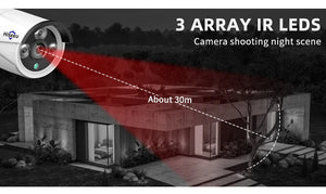 Hiseeu Wireless IP Camera 3MP Waterproof Indoor Outdoor Security WiFi Kit - stepyours.com