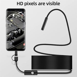 KERUI 3In1 Endoscope Camera For Android And PC With 7mm IP67 Waterproof - stepyours.com