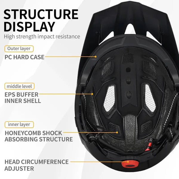Adult Full Face Mountain Helmet — product view 6