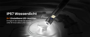 Lafoch S10 360 Rotating Dual Lens Endoscope - 3.9mm Probe, 5 - Inch IPS Display - stepyours.com