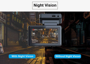E - ACE Dash Cam 4K Dual Lens GPS WiFi 24h Parking Night Vision Rear View - stepyours.com