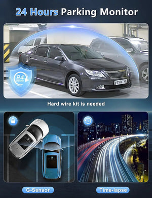 Hook Your Drive Kocam 4K UHD Dash Cam Dual Lens Night Vision Parking Monitor - stepyours.com