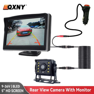 HC Rear View Backup Camera With Monitor For Truck 24V Night Vision 5 Inch Screen - stepyours.com