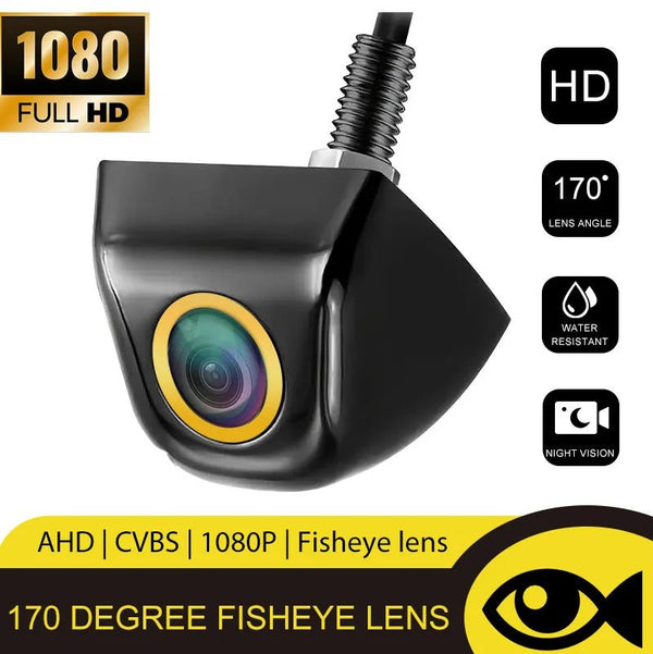 Universal AHD CVBS Fisheye Car Rearview Camera 170 Night Vision Waterproof - stepyours.com