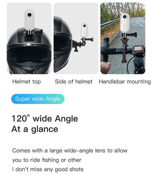 4K Mini WiFi Magnetic POV Action Camera for Sports Waterproof Helmet Cam - stepyours.com