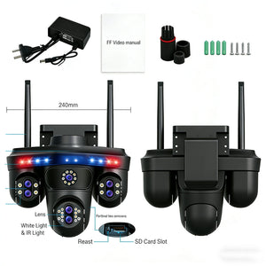 Difang 5MP WiFi IP Camera Outdoor PTZ 10x Zoom Auto Tracking CCTV - stepyours.com