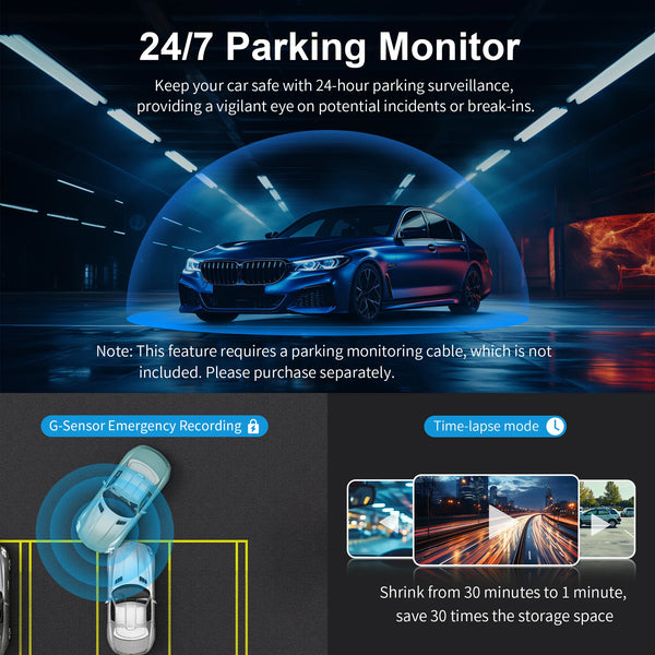 1440P KAWA D6 Car Dash Cam With WiFi App Voice Control WDR Night Vision - stepyours.com